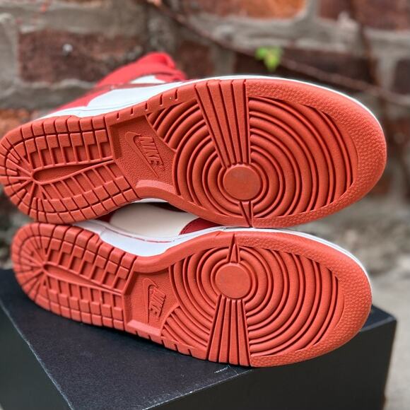 NEW Nike Dunk High LXX Cinnabar Sneakers Womens Size 7 Mars Stone Sail White - Picture 8 of 9